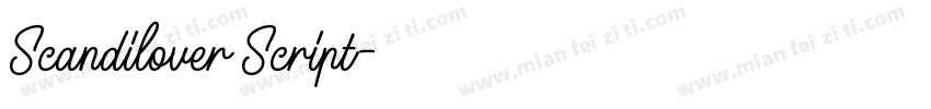 Scandilover Script字体转换
